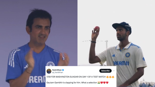 ‘What a selection’: Gautam Gambhir’s gamble pays off as Washington Sundar picks up maiden Test fifer