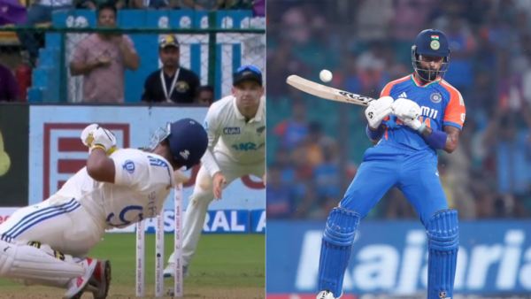 After Hardik Pandya, Sarfaraz Khan brings out the ramp shot in IND vs NZ 1st Test [WATCH]