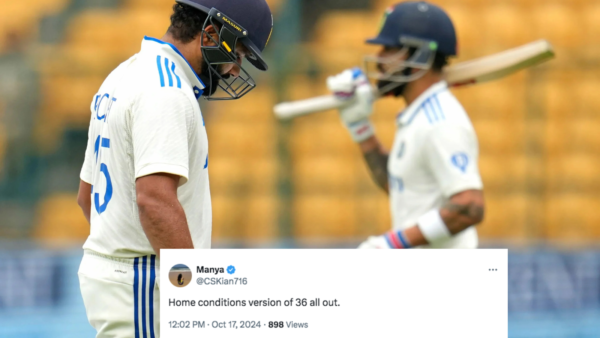 ‘Indian version of 36 all out’ – India trolled after top-order crumbles against New Zealand in Chinnaswamy Test