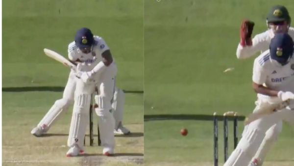 [WATCH] KL Rahul falls to a horrendous leave on middle-stump in India A match against Australia A