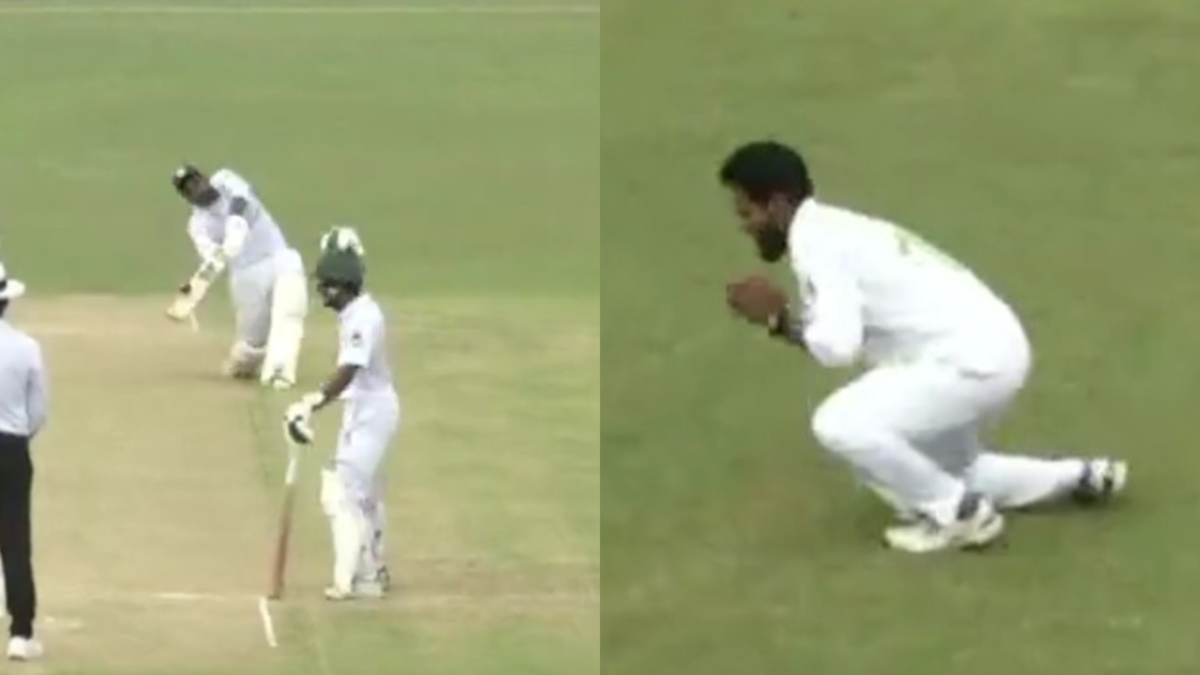 Asadulla Al Galib found the worst method to get out off Mahedi Hasan’s bowling on the third delivery of the 161st over in the National Cricket League.