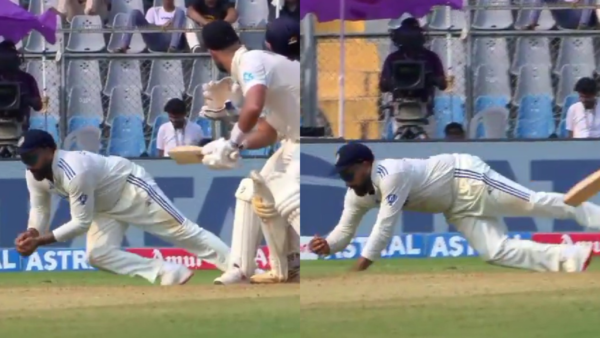 ‘Mumbai ka raja’ – Fans erupt as Rohit Sharma completes a well-judged low catch to send back Daryl Mitchell [WATCH]