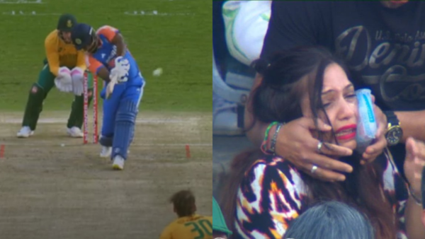 Sanju Samson’s six inadvertently struck a female fan, leaving her visibly distressed [WATCH]