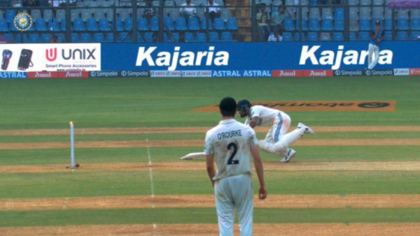 Virat Kohli throws his wicket away to a suicidal run out just before stumps in Mumbai Test against New Zealand [WATCH]