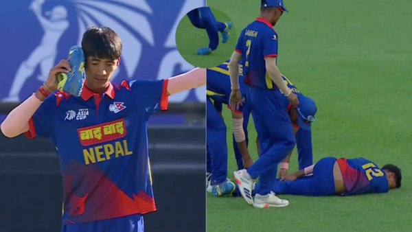 Instant Karma! Nepal cricketer does ‘shoe-call’ celebration, immediately twists leg in U19 Asia Cup [WATCH]