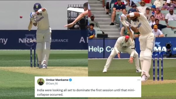 Virat Kohli Mirror Image Dismissal Leads India’s Dramatic Middle-Order Collapse in Adelaide; Fans React