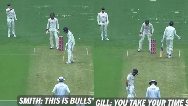 Shubman Gill Gets Distracted by Steve Smith’s Sledging, Falls Next Ball on the Stroke of Lunch [WATCH]