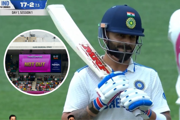 Virat Kohli survives first-ball duck as umpire rules controversial catch in favour of the batter