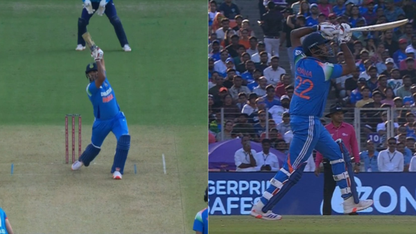 Harshit Rana Shows Why He Replaced Shivam Dube As Concussion Sub; Flaunts His Batting Skills With An Exquisite Six Down The Ground [WATCH]