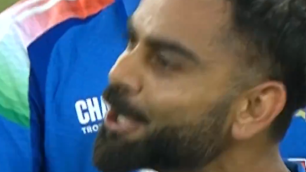 Virat Kohli Sends ‘Relax’ Message to Dressing Room After Last Ball Hundred vs Pakistan [WATCH]
