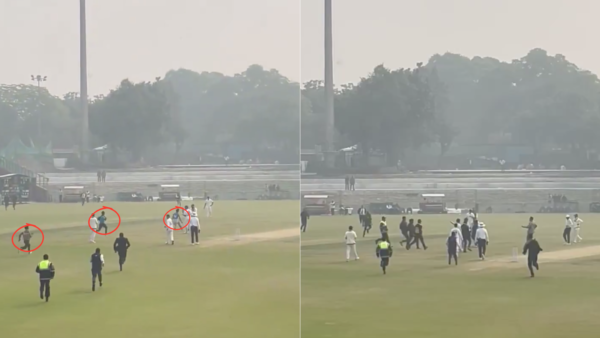 Massive Security Breach in Delhi, Three Fans Rush To Touch Virat Kohli’s Feet During Ranji Trophy Match