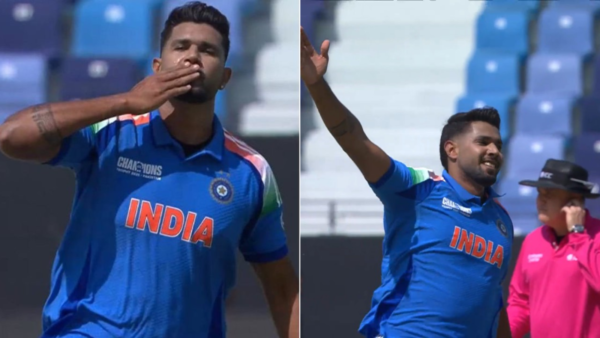 Harshit Rana Brings Out Controversial Flying Kiss Celebration After Dismissing Bangladesh Skipper on Duck [WATCH]