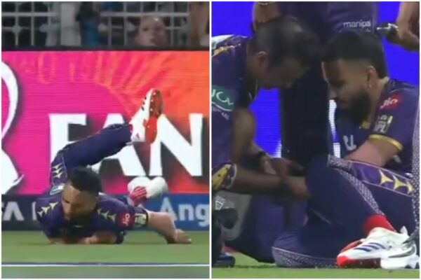 KKR Player Nearly Twists Wrists Attempting Virat Kohli’s Catch in IPL 2025 Clash [WATCH]