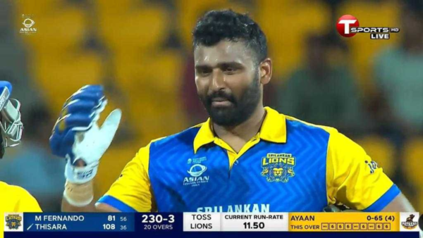 Sri Lanka Legend Smashes Six Sixes in an Over in Asian Legends League 2025