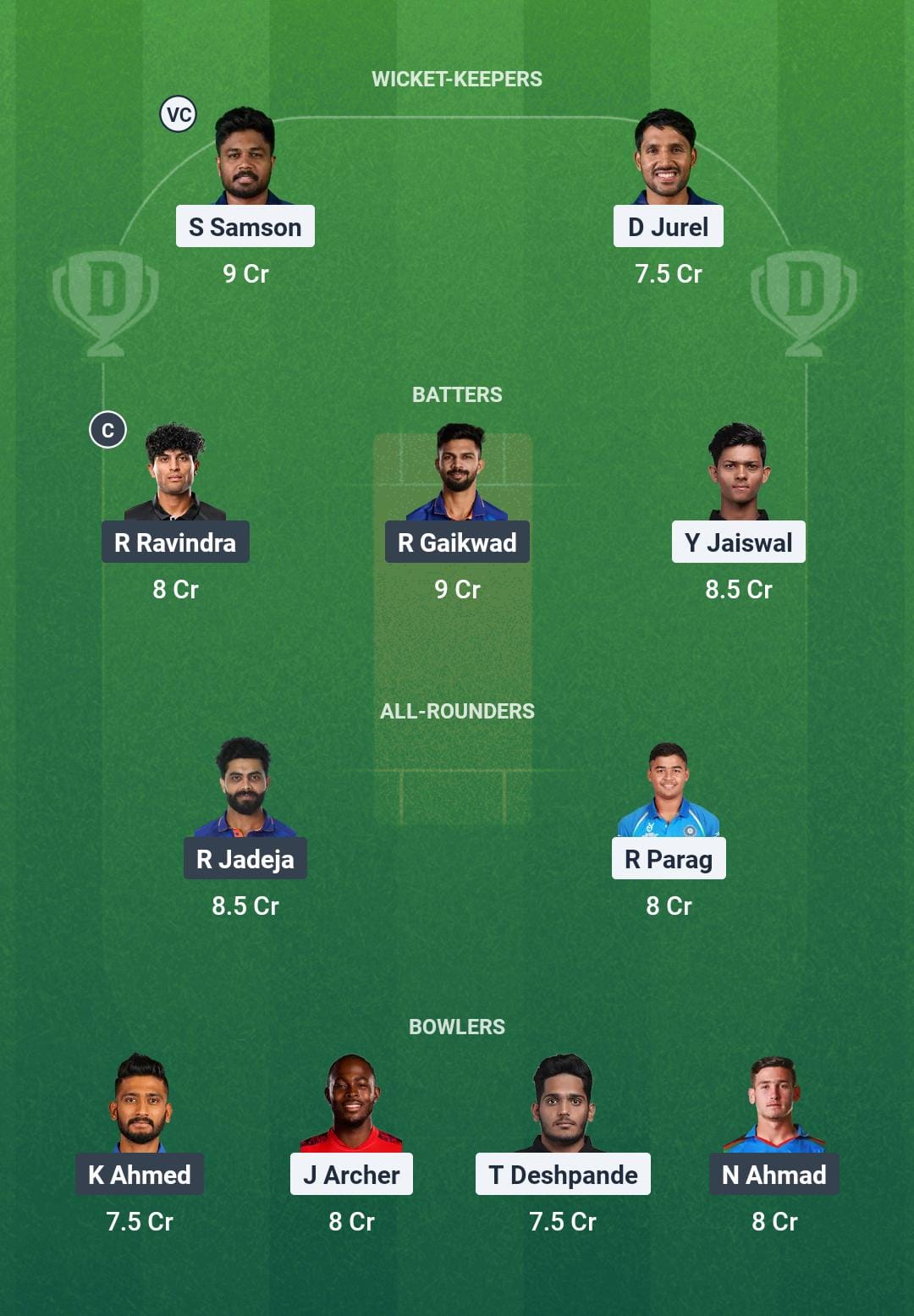 RR vs CHE Dream11 Prediction Today Match 11 Playing XI IPL 2025 Small League Team