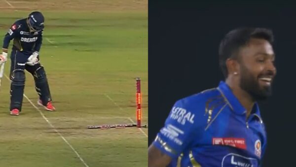 Hardik Pandya Runs Out Rahul Tewatia For A Duck With Brilliant Throw In GT vs MI IPL 2025 Clash [WATCH]