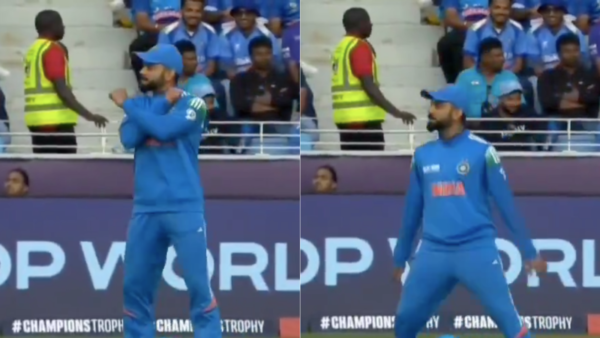 Virat Kohli Recreates Cristiano Ronaldo’s ‘SIU’ During Champions Trophy 2025 Clash Against New Zealand [WATCH]