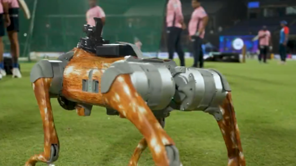 IPL 2025 Introduces a Robot Dog as Part of Broadcast Team, DC and MI Players Greet the ‘Newest Member’ [WATCH]