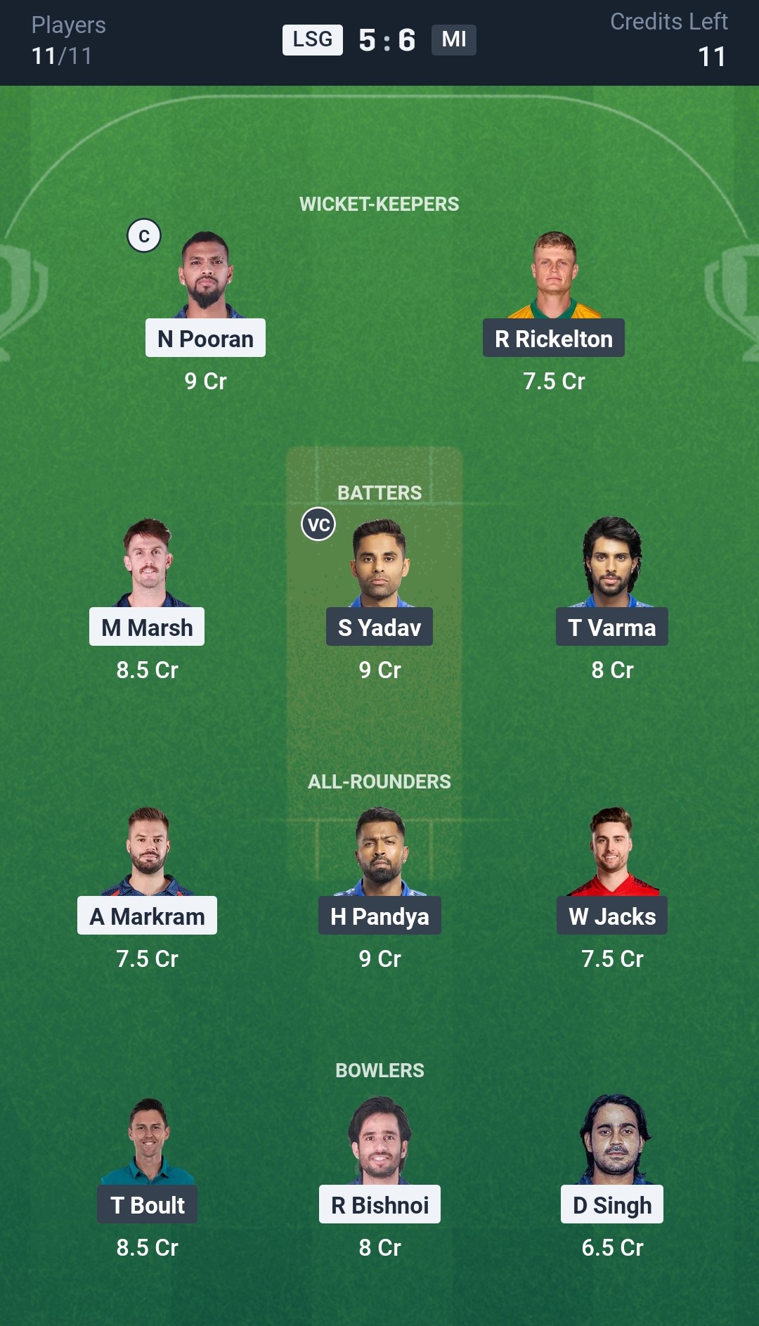 LSG vs MI Dream11 Prediction Today Match 16 Playing XI IPL 2025 Small League Team