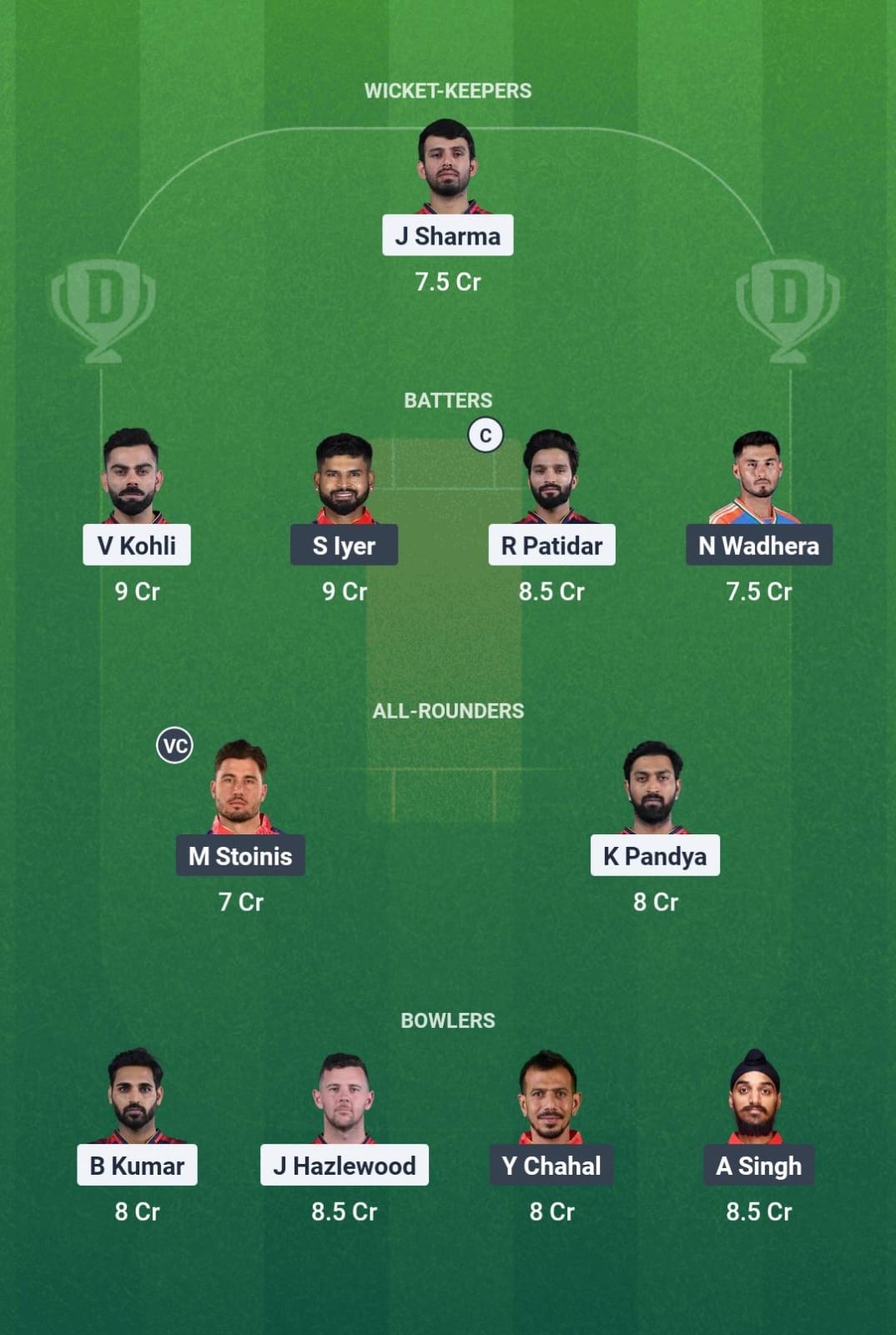 RCB vs PBKS Dream11 Prediction Today Match 34 Playing XI IPL 2025 Grand League Team