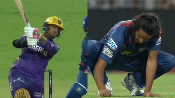 sunil narine wicket kkr vs lsg digvesh rathi ipl 2025