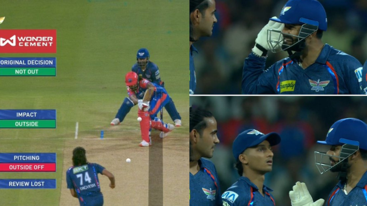 rishabh pant digvesh rathi kl rahul lsg vs dc ipl 2025
