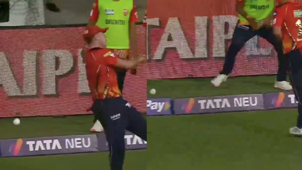[WATCH]: Brainfade From Xavier Bartlett, PBKS Pacer Gifts Boundary After Ball Slips While Making Throw Against KKR in IPL 2025