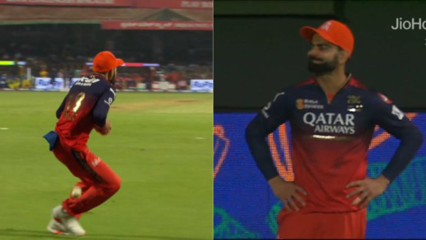 [WATCH] Virat Kohli Drops a Dolly To Offer Ravindra Jadeja Liefeline in Crux Situation During RCB vs CSK IPL 2025 Match