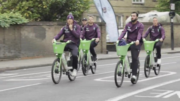 Hilarious Scenes As England Players Arrive on Bikes Due to Traffic for the 3rd ENG vs WI ODI in London [WATCH]