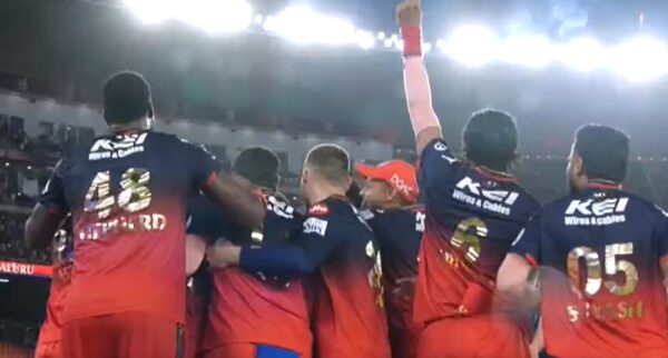 Teammates Mob Emotional Virat Kohli As RCB Celebrate Maiden IPL Title In 18 Years [WATCH]