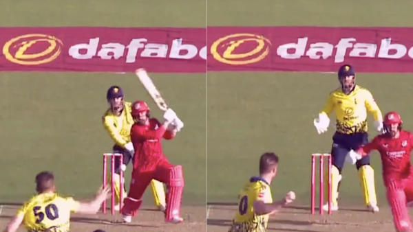 [WATCH] Unsold at IPL 2025 Auction, Former PBKS Star Takes Jaw-Dropping One-Handed Return Catch in Vitality Blast