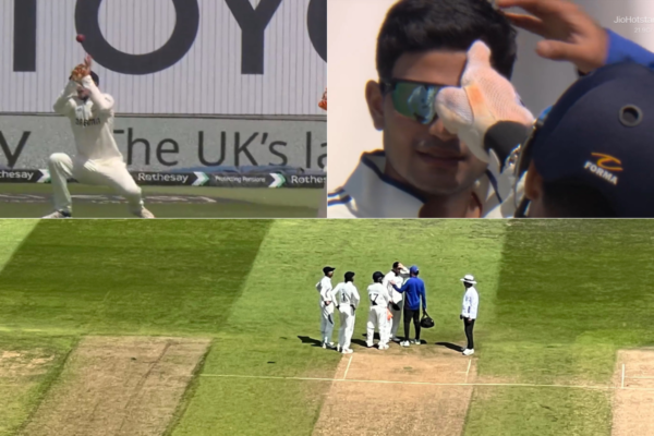 Concussion Scare for Shubman Gill, India Captain Gets Hit on the Head While Fielding at Slips in ENG vs IND 2nd Test