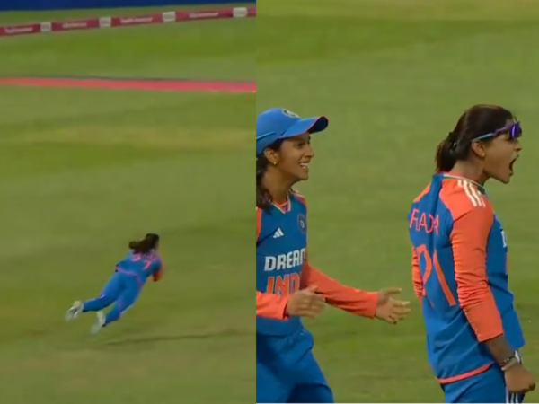 [WATCH] Radha Yadav Takes A Stunner to Dismiss Amy Jones in ENG-W vs IND-W 5th T20I