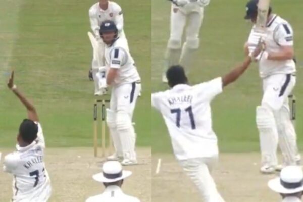 [WATCH] Khaleel Ahmed Dismisses Jonny Bairstow After Fierce Battle As Duo Rekindle MI vs CSK Rivalry In County Championship