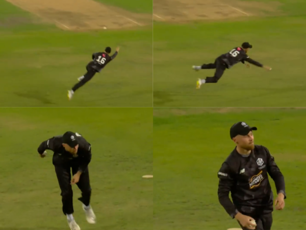 RCB Batter Phil Salt Pulls Off A Diving Full-Stretch One-Handed Catch in The Hundred 2025 [WATCH]