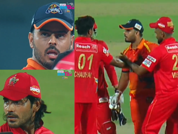 Rajasthan Royals’ Nitish Rana Engages in a Heated Verbal Duel With LSG Spinner Digvesh Rathi in DPL 2025 [WATCH]