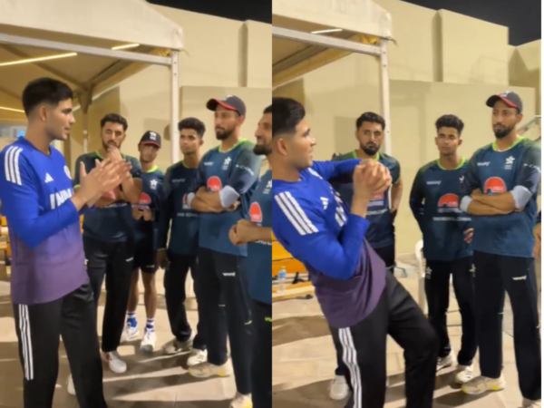 India Star Shubman Gill Offers Batting Tips to Hong Kong Players During Asia Cup 2025 [WATCH]