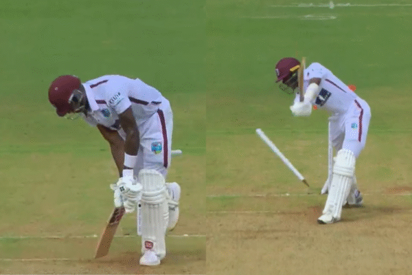 Jasprit Bumrah Strikes Twice with Perfect Yorkers, Castles Justin Greaves and Johann Layne in IND vs WI 1st Test [WATCH]