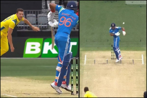 Shreyas Iyer Falls To Josh Hazlewood Again, Strangled Down After Barrage of Short Deliveries in AUS vs IND 1st ODI [WATCH]