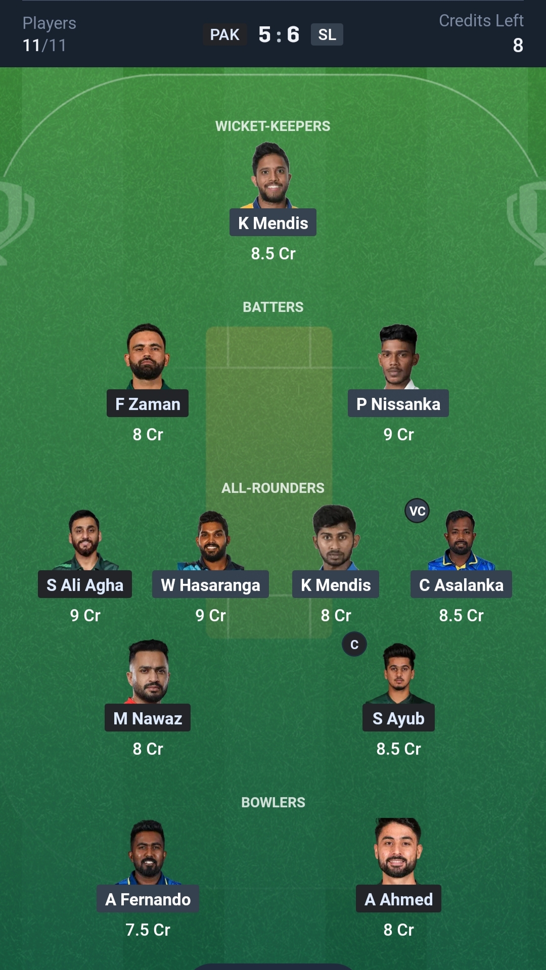 PAK vs SL Dream11 Prediction Today 1st ODI Playing XI