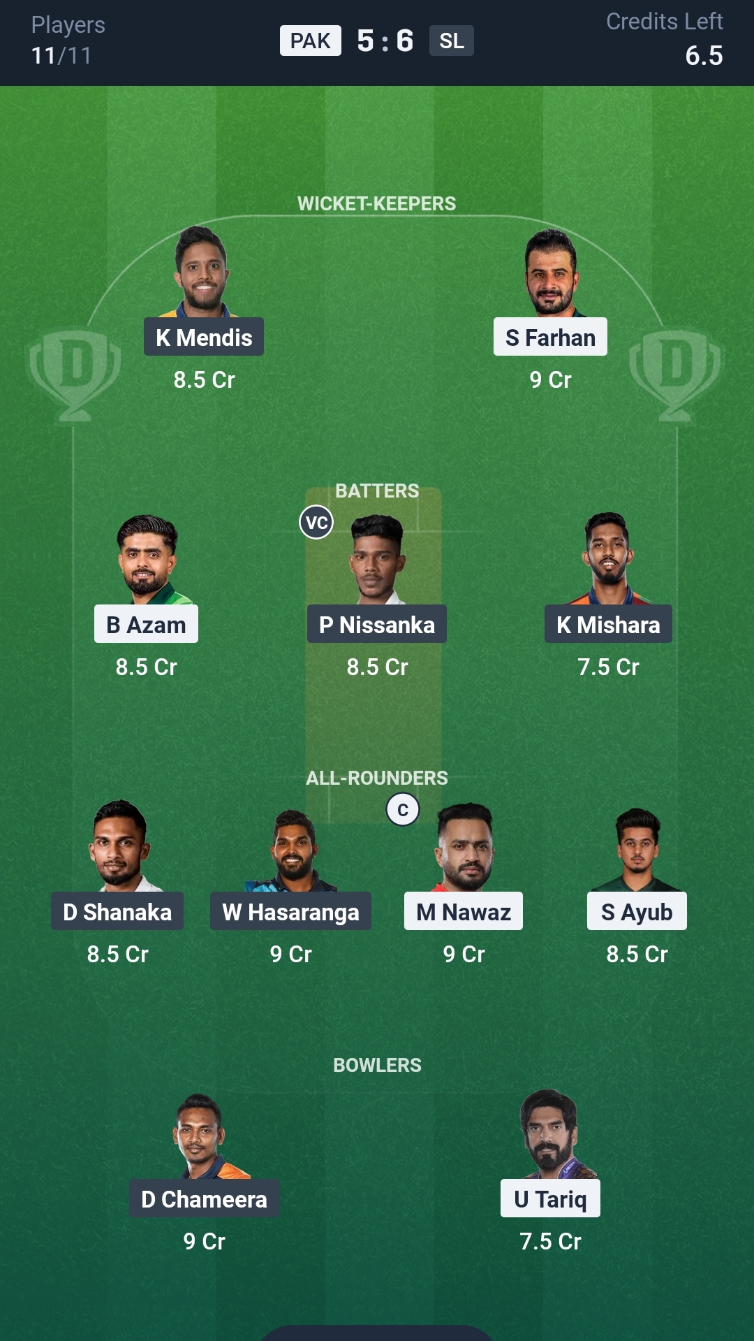 PAK vs SL Dream11 Prediction Today T20I Tri-series, Final Playing XI