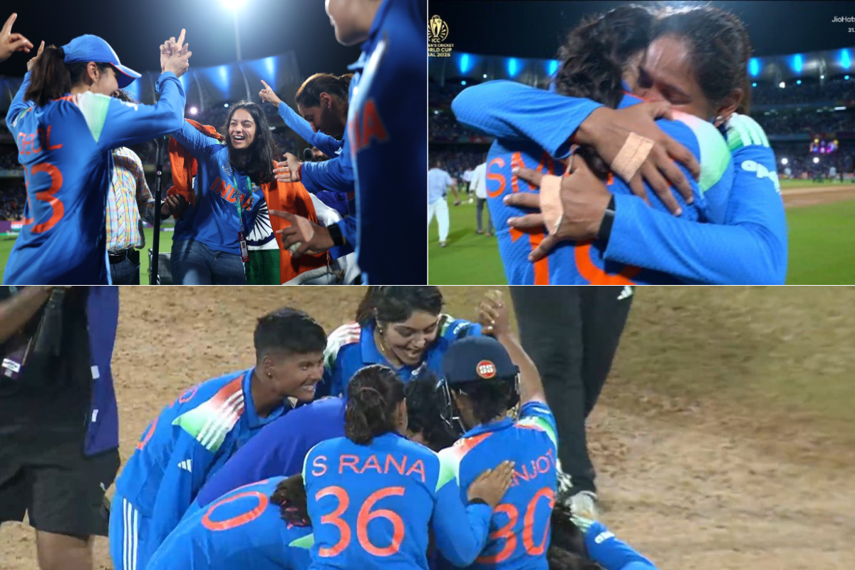 Pratika Rawal Celebrates in Wheelchair, Smriti Mandhana and Harmnapreet Kaur Share Emotional Hug As India Win Women’s World Cup 2025 [WATCH]