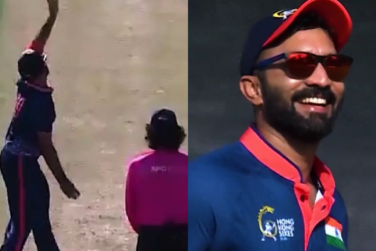 RCB Mentor Dinesh Karthik Stuns As Surprise Bowler, Takes Wicket in Hong Kong Sixes 2025 [WATCH].