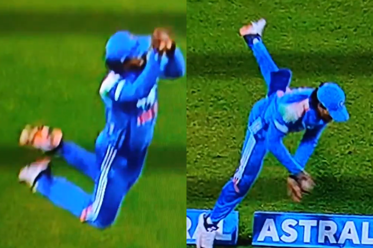 Tilak Varma Showcases Brilliant Acrobatics, Leaps in the Air to Save a Six in IND vs SA 2nd ODI